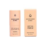 Avocado Zinc - SPF 50 Natural Lip & Cheek Tint - Coral
