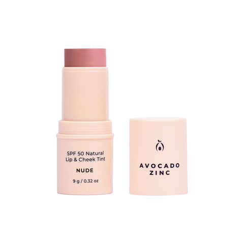 Avocado Zinc - SPF 50 Natural Lip & Cheek Tint - Nude