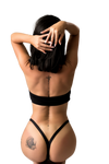 ROSA AMERICA DESIGNS Custom Thong Panty - Black