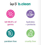 B.CLEAN I Don't Want Germs On My Hands! - Alcohol-free Foam