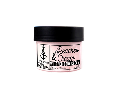 ANCHOR & SWAY - Peaches & Cream - Whipped Body Cream | Thick Body Lotion | 8 oz